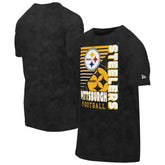 Pittsburgh Steelers New Era Enzyme Washed Oversized T-Shirt - Black - NFL