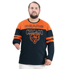 Chicago Bears G-III Sports by Carl Banks Adaptive Outlast Long Sleeve T-Shirt - Navy/Orange - NFL