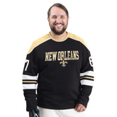New Orleans Saints G-III Sports by Carl Banks Adaptive Lord Stanley Crewneck Sweatshirt - Black - NFL