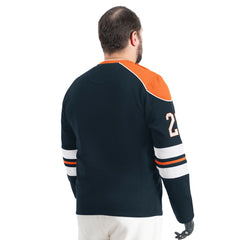 Chicago Bears G-III Sports by Carl Banks Adaptive Lord Stanley Crewneck Sweatshirt - Navy - NFL
