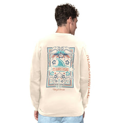 Las Vegas Raiders Margaritaville Five O'Clock Henley Long Sleeve T-Shirt - Cream - NFL
