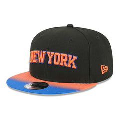 New Era New York Knicks Jersey Hook Statement Edition 9FIFTY Snapback Hat Black/Blue