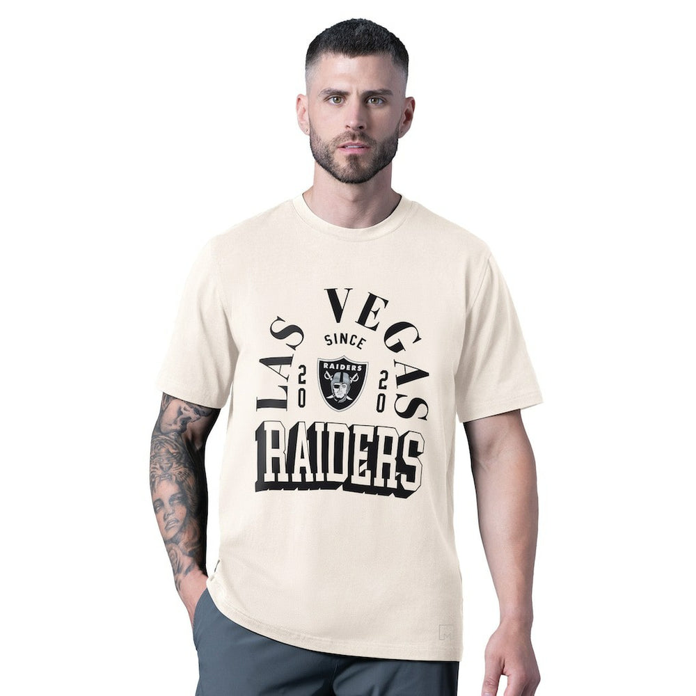 Las Vegas Raiders MSX by Michael Strahan Whiteout Vintage T-Shirt - White - NFL