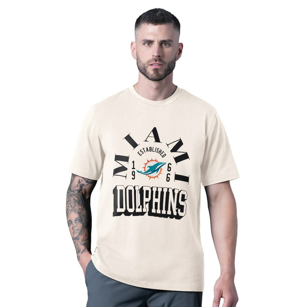 Miami Dolphins MSX by Michael Strahan Whiteout Vintage T-Shirt - White - NFL