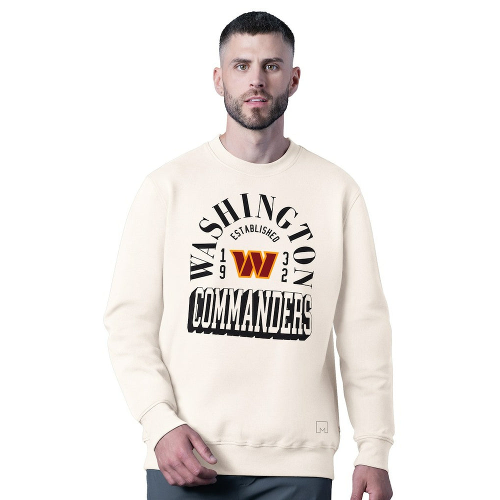Washington Commanders MSX by Michael Strahan Whiteout Tri-Blend Sweatshirt - White - NFL