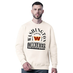 Washington Commanders MSX by Michael Strahan Whiteout Tri-Blend Sweatshirt - White - NFL