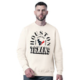 Houston Texans MSX by Michael Strahan Whiteout Tri-Blend Sweatshirt - White - NFL