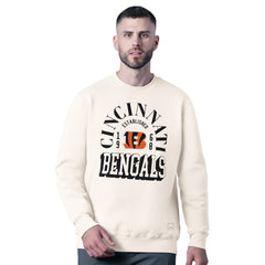 Cincinnati Bengals MSX by Michael Strahan Whiteout Tri-Blend Sweatshirt - White - NFL