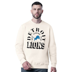 Detroit Lions MSX by Michael Strahan Whiteout Tri-Blend Sweatshirt - White - NFL