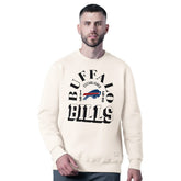 Buffalo Bills MSX by Michael Strahan Whiteout Tri-Blend Sweatshirt - White - NFL