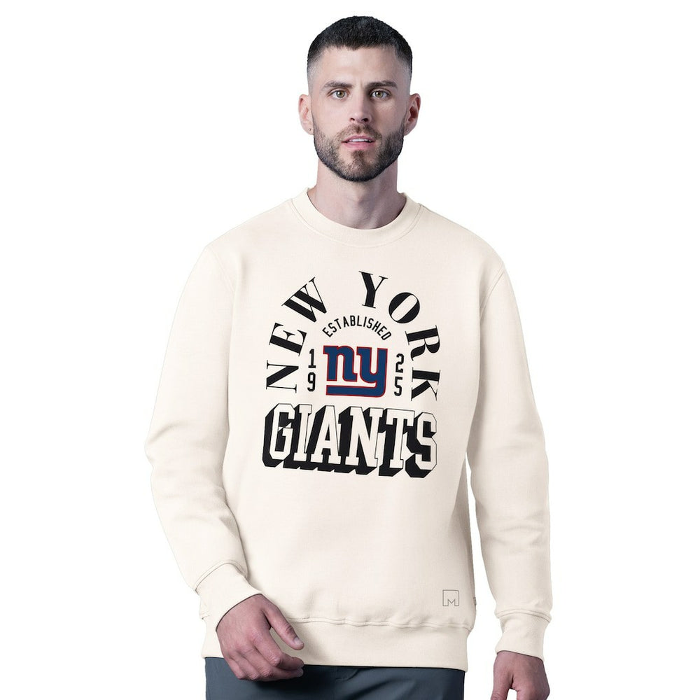 New York Giants MSX by Michael Strahan Whiteout Tri-Blend Sweatshirt - White - NFL