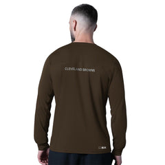 Cleveland Browns MSX by Michael Strahan Forward Long-Sleeve T-Shirt - Brown - NFL