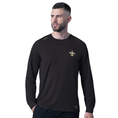 New Orleans Saints MSX by Michael Strahan Forward Long-Sleeve T-Shirt - Black - NFL