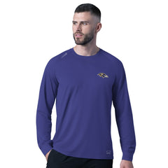 Baltimore Ravens MSX by Michael Strahan Forward Long-Sleeve T-Shirt - Purple - NFL