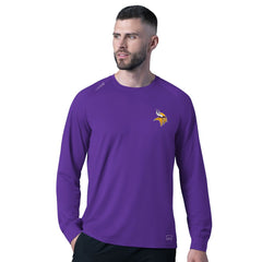 Minnesota Vikings MSX by Michael Strahan Forward Long-Sleeve T-Shirt - Purple - NFL