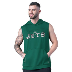 New York Jets MSX by Michael Strahan Tri-Blend Rebound Sleeveless Hoodie - Green - NFL