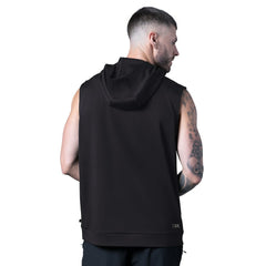 Pittsburgh Steelers MSX by Michael Strahan Tri-Blend Rebound Sleeveless Hoodie - Black - NFL