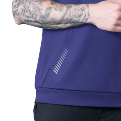 Baltimore Ravens MSX by Michael Strahan Tri-Blend Rebound Sleeveless Hoodie - Purple - NFL