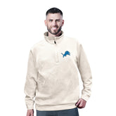 Detroit Lions MSX by Michael Strahan Cross Training Half-Zip Pullover - White - NFL