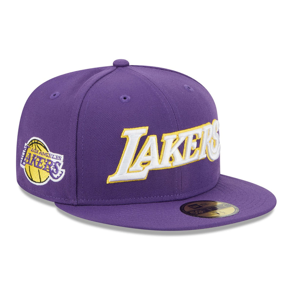 New Era Los Angeles Lakers Jersey Hook Statement Edition 59FIFTY Fitted Hat Purple