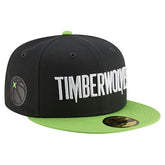 New Era Minnesota Timberwolves Statement Edition Jersey Hook 59Fifty Fitted Hat Charcoal