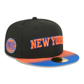 New Era New York Knicks Jersey Hook Statement Edition 59FIFTY Fitted Hat Black/Blue