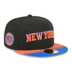 New Era New York Knicks Jersey Hook Statement Edition 59FIFTY Fitted Hat Black/Blue
