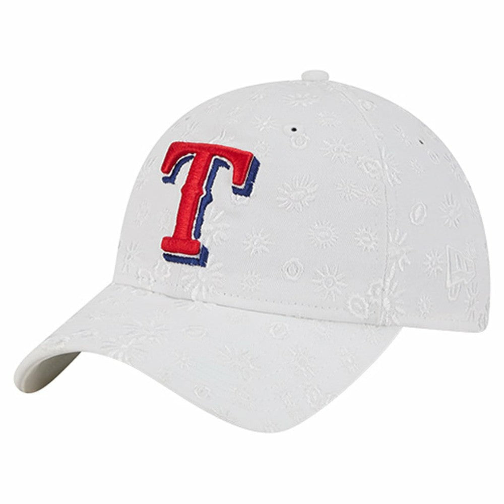 Texas Rangers New Era Women's Floral Mesh 9TWENTY Adjustable Hat Discount