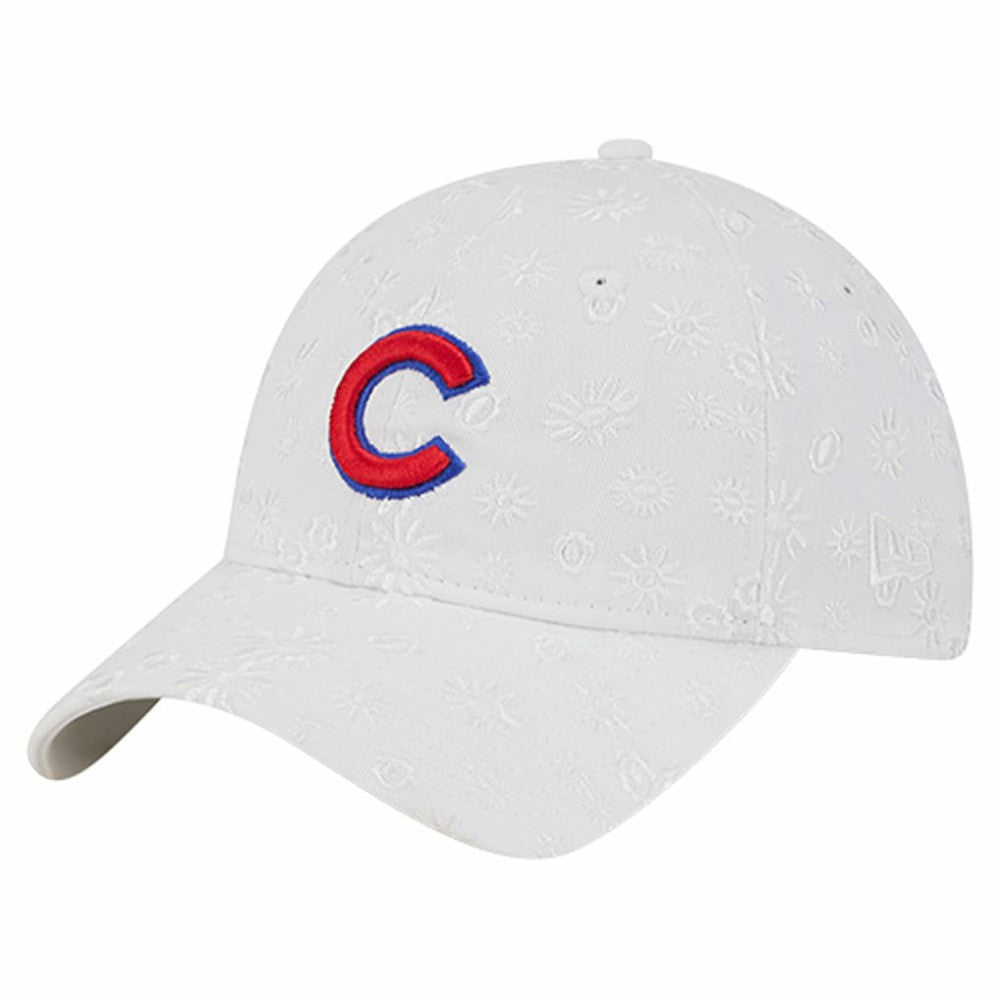 Chicago Cubs New Era Women's Floral Mesh 9TWENTY Adjustable Hat Discount
