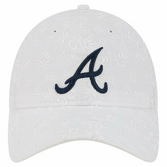 Atlanta Braves New Era Women's Floral Mesh 9TWENTY Adjustable Hat Sale