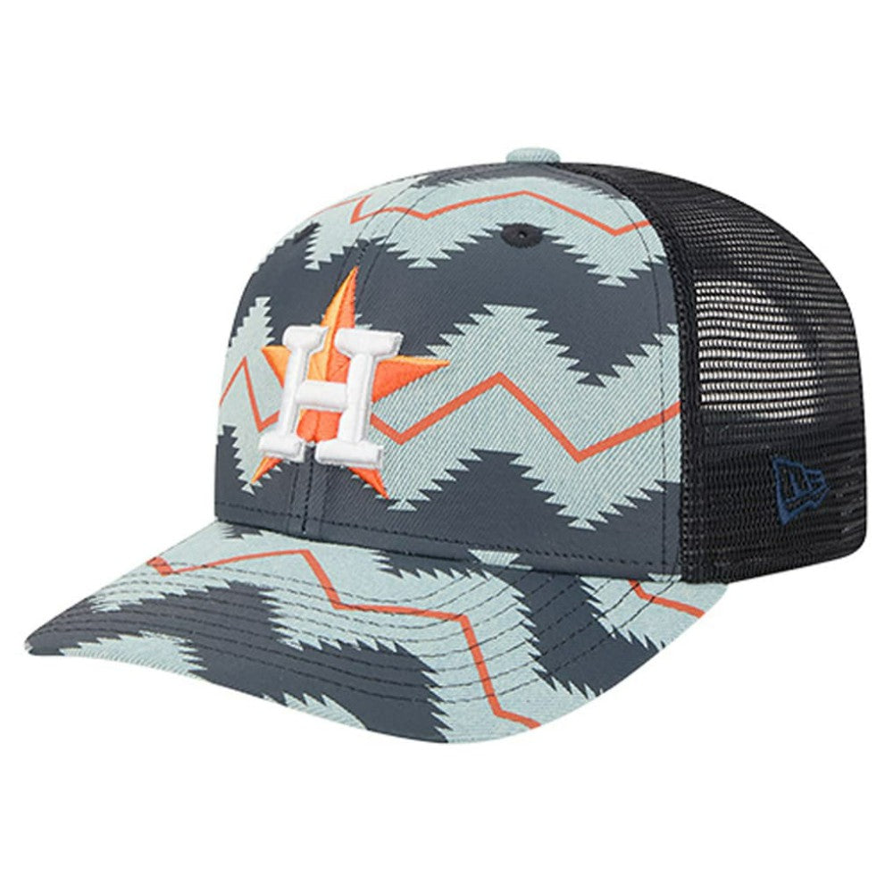 Houston Astros New Era Aztec Denim 9SEVENTY Adjustable Hat Online