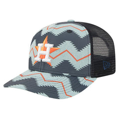 Houston Astros New Era Aztec Denim 9SEVENTY Adjustable Hat Online
