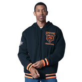 Chicago Bears G-III Sports by Carl Banks Power Forward Commemorative Full-Zip Hooded Jacket - Navy - NFL