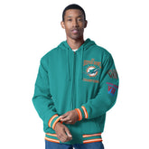 Miami Dolphins G-III Sports by Carl Banks Power Forward Commemorative Full-Zip Hooded Jacket - Aqua - NFL
