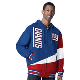 New York Giants G-III Sports by Carl Banks Dual Threat Reversable Full-Zip Hooded Jacket - Royal/Charcoal - NFL