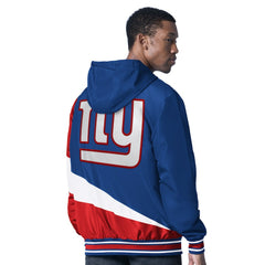 New York Giants G-III Sports by Carl Banks Dual Threat Reversable Full-Zip Hooded Jacket - Royal/Charcoal - NFL