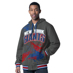 New York Giants G-III Sports by Carl Banks Dual Threat Reversable Full-Zip Hooded Jacket - Royal/Charcoal - NFL