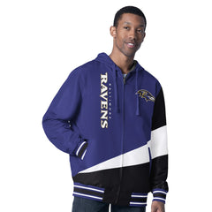 Baltimore Ravens G-III Sports by Carl Banks Dual Threat Reversable Full-Zip Hooded Jacket - Purple/Charcoal - NFL