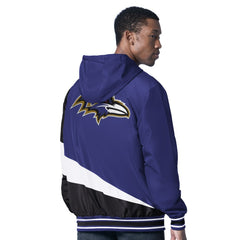 Baltimore Ravens G-III Sports by Carl Banks Dual Threat Reversable Full-Zip Hooded Jacket - Purple/Charcoal - NFL