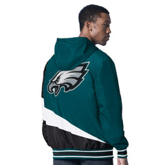 Philadelphia Eagles G-III Sports by Carl Banks Dual Threat Reversable Full-Zip Hooded Jacket - Midnight Green/Charcoal - NFL