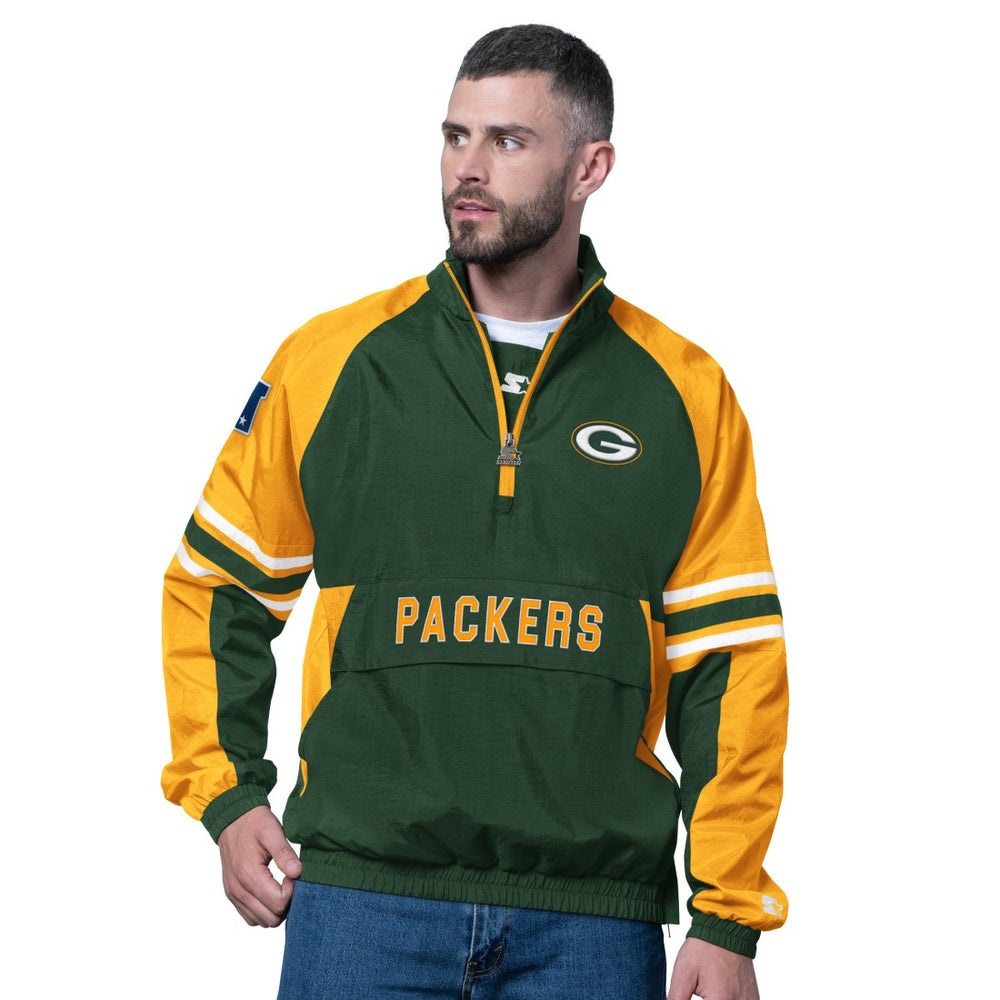 Green Bay Packers Starter Prospect Half-Zip Pullover - Green - NFL