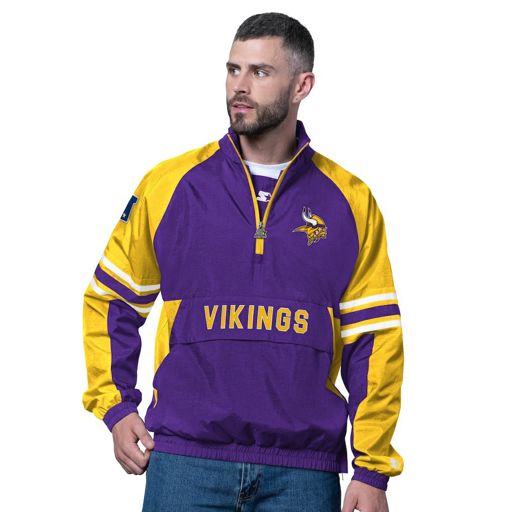 Minnesota Vikings Starter Prospect Half-Zip Pullover - Purple - NFL
