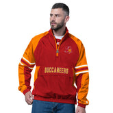 Tampa Bay Buccaneers Starter Vintage Logo Prospect Half-Zip Pullover - Red - NFL