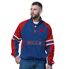 Buffalo Bills Starter Vintage Logo Prospect Half-Zip Pullover - Royal - NFL