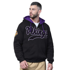 Minnesota Vikings Starter Big Shot Full-Zip Double Hoodie - Black - NFL