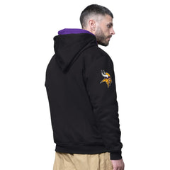 Minnesota Vikings Starter Big Shot Full-Zip Double Hoodie - Black - NFL