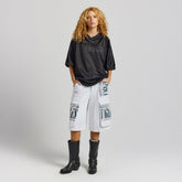 Philadelphia Eagles Off Season x NFL Women's Fleece Cargo Shorts - Heather Gray - NFL