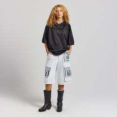 Philadelphia Eagles Off Season x NFL Women's Fleece Cargo Shorts - Heather Gray - NFL