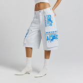 Detroit Lions Off Season x NFL Women's Fleece Cargo Shorts - Heather Gray - NFL