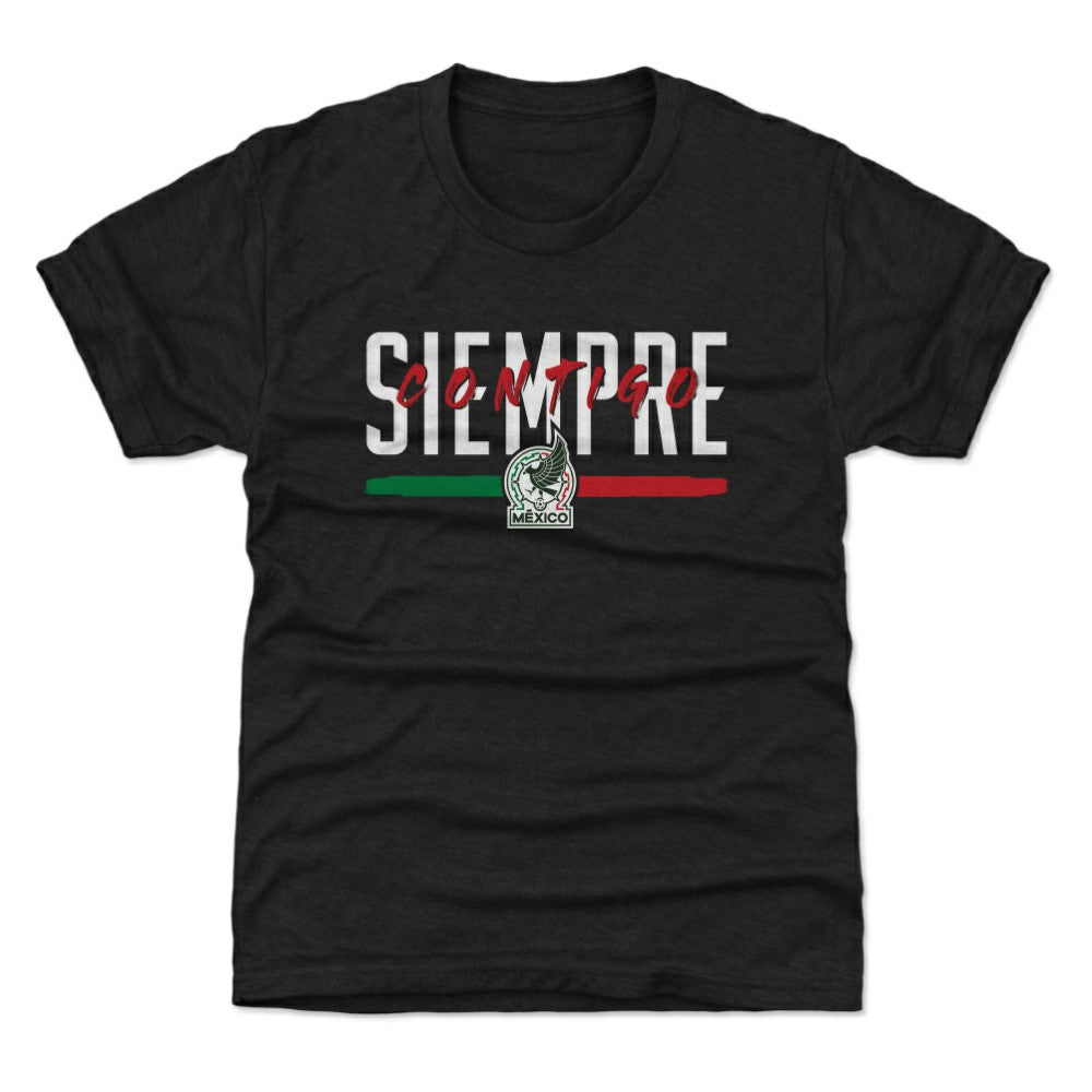 Mexico National Team 500 Level Youth Siempre Contigo T-Shirt Black